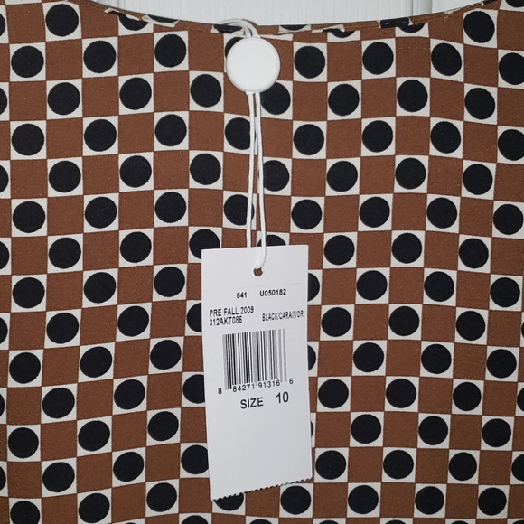 Michael Kors Blouse Black & Brown Size 10 - Picture 3 of 4